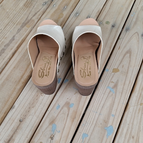 Women's Sbicca Montrose Cream Studded Mule Clog Shoes Size 7 - Picture 7 of 11